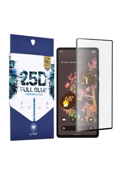 Folie pentru Google Pixel 6 - Lito 2.5D FullGlue Glass - Black