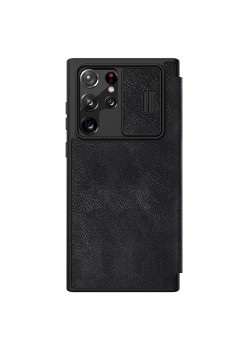 Husa pentru Samsung Galaxy S22 Ultra 5G - Nillkin QIN Leather Pro Case - Black