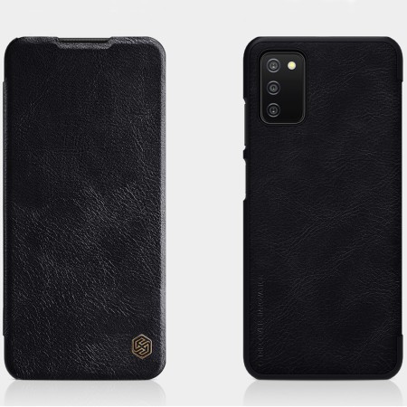 Husa pentru Samsung Galaxy A03s - Nillkin QIN Leather Case - Black