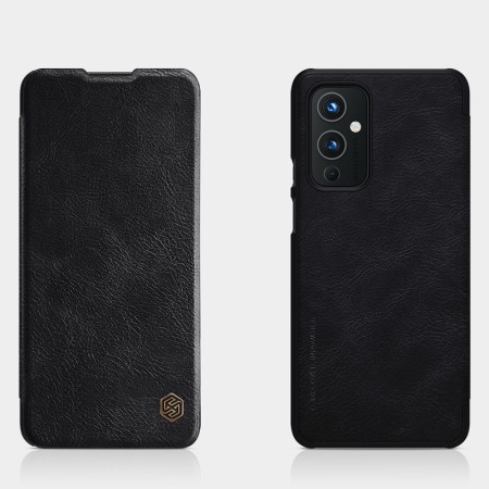 Husa pentru OnePlus 9 - Nillkin QIN Leather Case - Black
