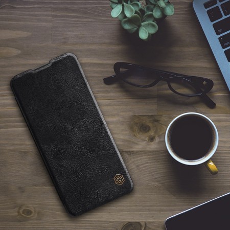 Husa pentru OnePlus 9 - Nillkin QIN Leather Case - Black