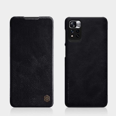Husa pentru Xiaomi Poco M4 Pro 5G - Nillkin QIN Leather Case - Black