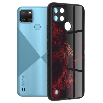 Husa pentru Realme C21Y / C25Y - Techsuit Glaze Series - Red Nebula