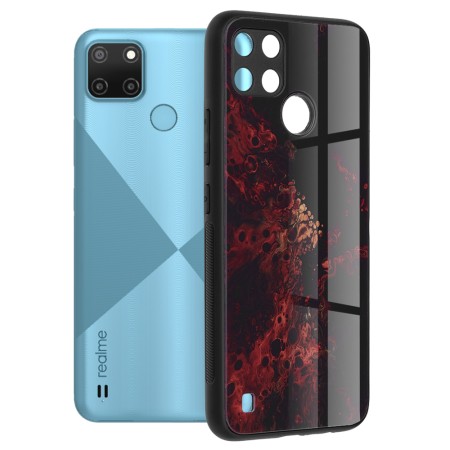 Husa pentru Realme C21Y / C25Y - Techsuit Glaze Series - Red Nebula