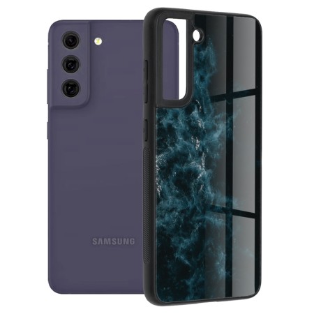 Husa pentru Samsung Galaxy S21 FE 5G - Techsuit Glaze Series - Blue Nebula