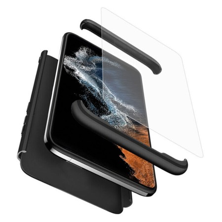 Husa pentru Samsung Galaxy S22 Ultra + Folie - GKK 360 - Black