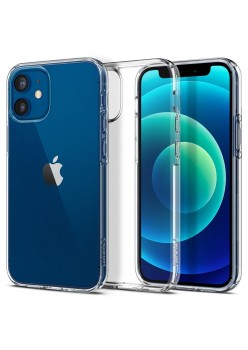 Husa pentru iPhone 12 mini - Spigen Liquid Crystal - Clear