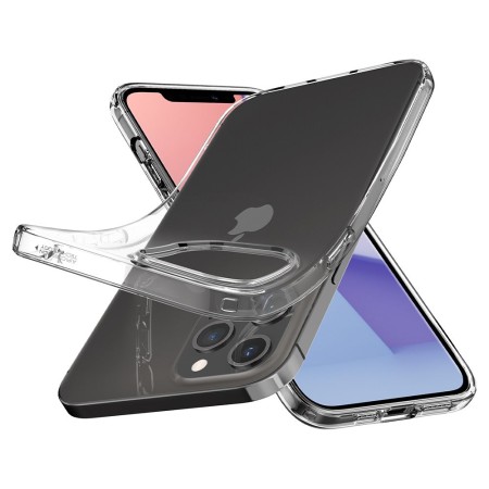 Husa pentru iPhone 12 Pro Max - Spigen Liquid Crystal - Clear