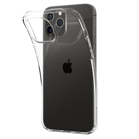 Husa pentru iPhone 12 Pro Max - Spigen Liquid Crystal - Clear