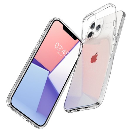 Husa pentru iPhone 12 Pro Max - Spigen Liquid Crystal - Clear