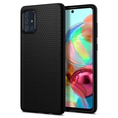 Husa pentru Samsung Galaxy A51 4G - Spigen Liquid Air - Matte Black