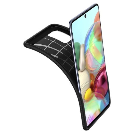 Husa pentru Samsung Galaxy A51 4G - Spigen Liquid Air - Matte Black
