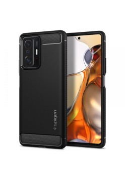 Husa pentru Xiaomi 11T / 11T Pro - Spigen Rugged Armor - Black