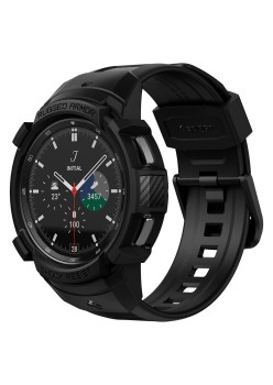 Husa pentru Samsung Galaxy Watch4 Classic (46mm) + Curea - Spigen Rugged Armor Pro - Black