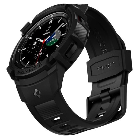 Husa pentru Samsung Galaxy Watch4 Classic (46mm) + Curea - Spigen Rugged Armor Pro - Black