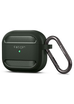 Husa pentru Apple AirPods 3 - Spigen Rugged Armor - Green