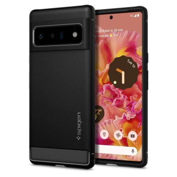 Husa pentru Google Pixel 6 Pro - Spigen Rugged Armor - Black