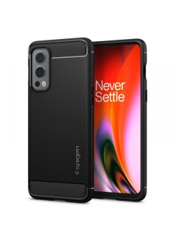 Husa pentru OnePlus Nord 2 5G - Spigen Rugged Armor - Black