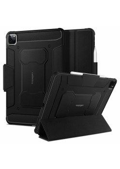 Husa pentru Apple iPad Pro 12.9 (2021 / 2022) - Spigen Rugged Armor Pro - Black