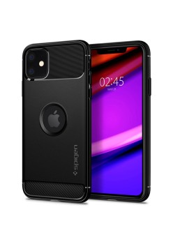 Husa pentru iPhone 11 - Spigen Rugged Armor - Negru