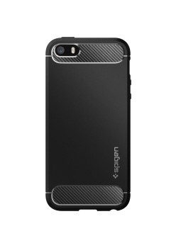 Husa pentru iPhone 5 / 5s / SE - Spigen Rugged Armor - Black