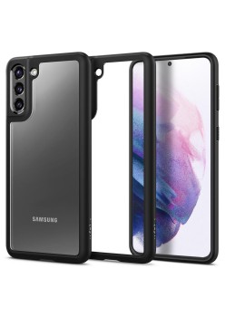 Husa pentru Samsung Galaxy S21 5G - Spigen Ultra Hybrid - Matte Black