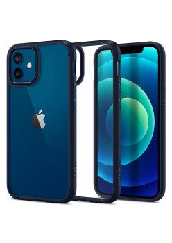 Husa pentru iPhone 12 / 12 Pro - Spigen Ultra Hybrid - Navy Blue