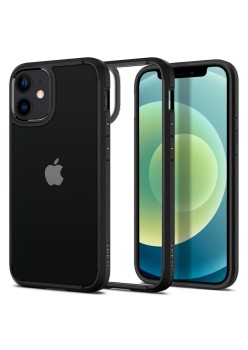 Husa pentru iPhone 12 / 12 Pro - Spigen Ultra Hybrid - Matte Black