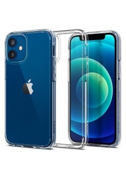 Husa pentru iPhone 12 / 12 Pro - Spigen Ultra Hybrid - Crystal Clear
