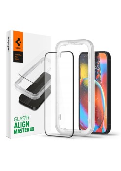 Folie pentru iPhone 13 / 13 Pro / iPhone 14 - Spigen Glas.tR Align Master - Black