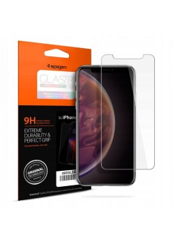 Folie pentru iPhone X / XS / 11 Pro - Spigen Glas.tR Slim - Clear
