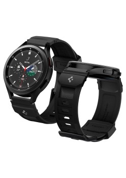 Curea pentru Samsung Galaxy Watch 4/5/Active 2, Huawei Watch GT 3 (42mm)/GT 3 Pro (43mm) - Spigen Rugged Band - Black