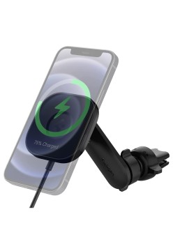 Suport Auto Grila Ventilatie cu Incarcare Wireless 12W - Spigen (ITS12W) - Black