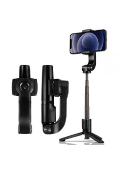 Selfie Stick Gimbal Stabil Bluetooth, 54cm - Spigen Tripod Mount and Gimbal Stabilizer (S610W) - Black
