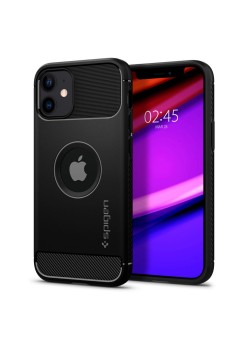 Husa pentru iPhone 12 / 12 Pro - Spigen Rugged Armor - Black