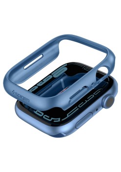 Husa pentru Apple Watch 7 / 8 / 9 (45mm) - Spigen Thin Fit - Blue
