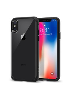 Husa pentru iPhone X / XS - Spigen Ultra Hybrid - Matte Black