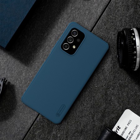 Husa pentru Samsung Galaxy A53 5G - Nillkin Super Frosted Shield Pro - Blue