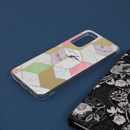 Husa pentru Xiaomi Redmi Note 11 / Note 11S - Techsuit Marble Series - Purple Hex