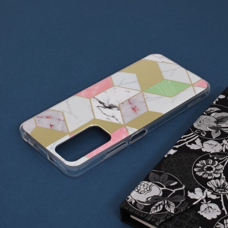 Husa pentru Xiaomi Redmi Note 11 / Note 11S - Techsuit Marble Series - Purple Hex