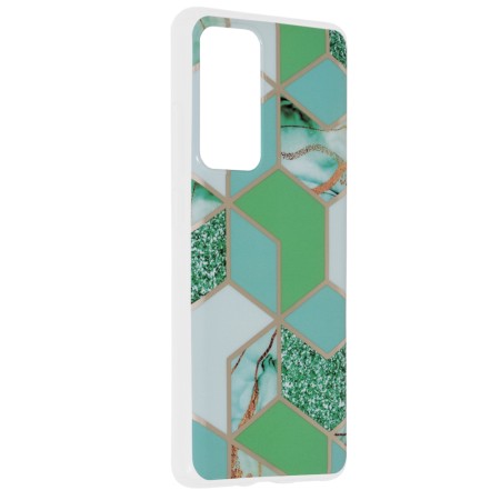 Husa pentru Xiaomi 12 / 12X - Techsuit Marble Series - Green Hex