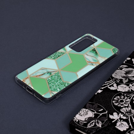 Husa pentru Xiaomi 12 / 12X - Techsuit Marble Series - Green Hex