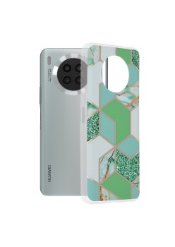 Husa pentru Huawei nova 8i / Honor 50 Lite - Techsuit Marble Series - Green Hex