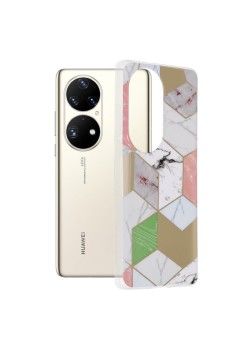 Husa pentru Huawei P50 Pro - Techsuit Marble Series - Purple Hex