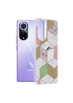 Husa pentru Huawei nova 9 / Honor 50 - Techsuit Marble Series - Purple Hex