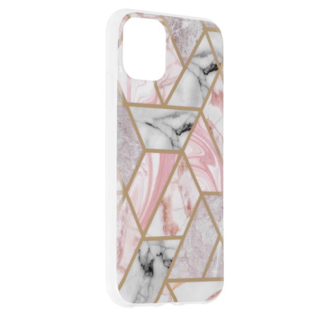 Husa pentru iPhone 11 - Techsuit Marble Series - Pink Hex