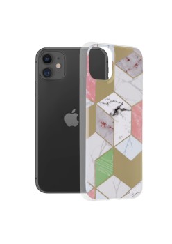 Husa pentru iPhone 11 - Techsuit Marble Series - Purple Hex