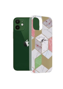 Husa pentru iPhone 12 / 12 Pro - Techsuit Marble Series - Purple Hex