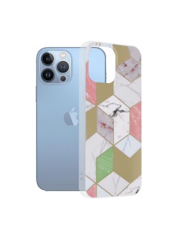 Husa pentru iPhone 13 Pro Max - Techsuit Marble Series - Purple Hex