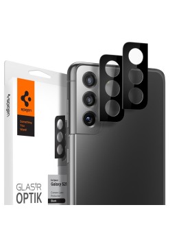 Folie Camera pentru Samsung Galaxy S21 5G (set 2) - Spigen Optik.tR - Black